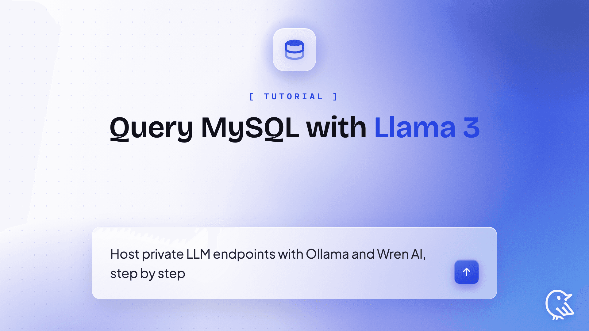 How to use Meta Llama 3 to query MySQL database using Ollama and Wren AI