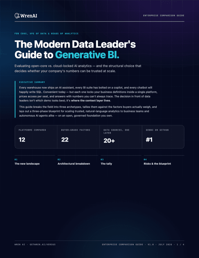 Cover of The Modern Data Leader's Guide to Generative BI