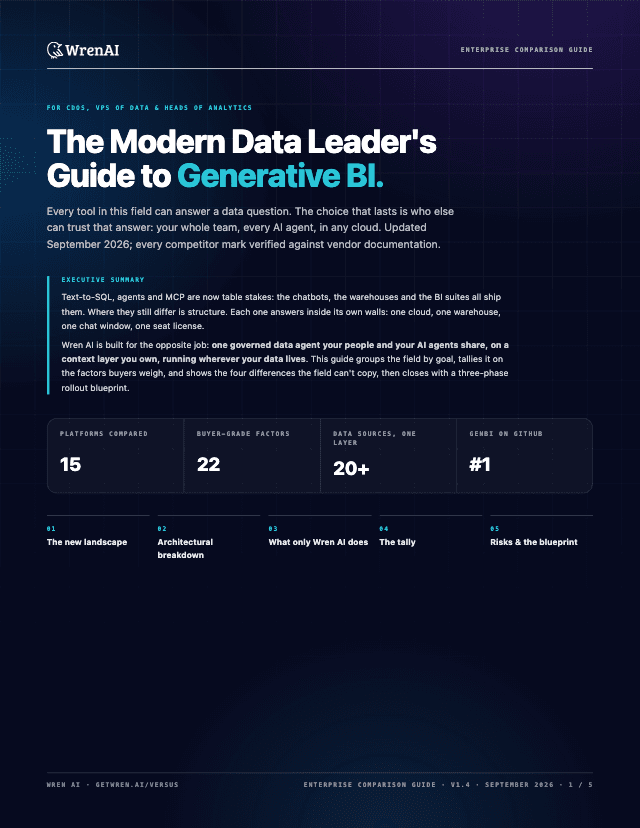 Cover of The Modern Data Leader's Guide to Generative BI